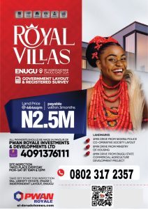 Affordable Land For Sale in Nigeria: Royal Villas Estate, Agbogazi Nike