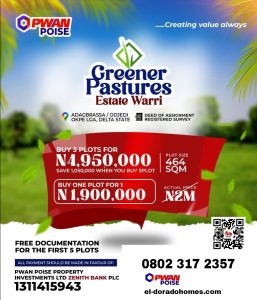 LanAffordable Land For Sale in Warri: Greener Pastures Estate, Okpe LGAd in Warri For Sale, Delta State