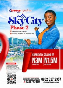 Affordable Land For Sale in Epe: SkyCity Estate, Igbonla – Invest in a Mini Estate Today!