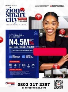 Affordable Land For Sale  in Calabar: ZION Smart City, Airport Road