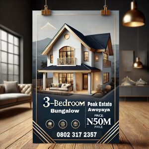 Stunning Houses for Sale in Nigeria: Luxury 3-Bedroom Bungalow for Sale in Lekki 
