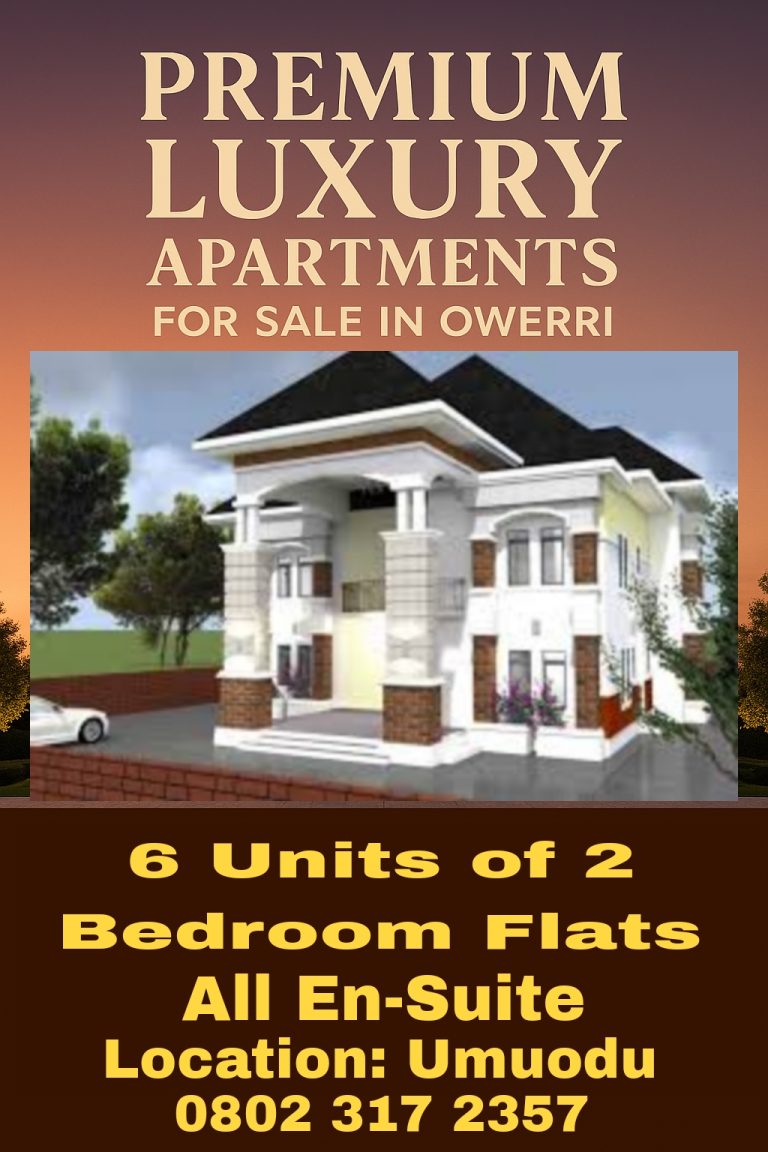 🔥 Luxury Apartments For Sale in Owerri | Premium 2-Bedroom Flats in Umuodu Layout – Own Yours Today!