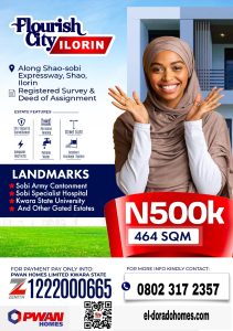 Affordable Land For Sale in Ilorin: Flourish City Estate, Shao – Own Prime Land for Just ₦500K!