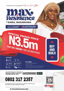 Affordable Land for Sale in Karshi: MAX Residence Estate, Karu, Nasarawa
