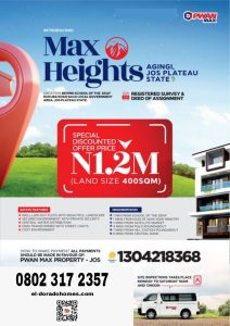 Affordable Land For Sale in Jos: MAX Heights Estate, Agingi