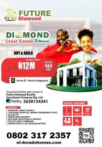 Affordable Land For Sale in Nnewi: Diamond Crest Estate, Akammili | ₦12M Per Plot