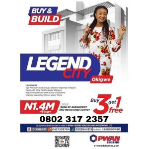 Affordable Land For Sale in Okigwe: Legend City Estate, Ogi-Okigwe – Invest in Your Future Now!