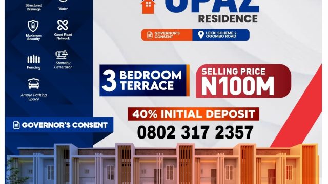 Buy Smart Homes in Lekki, Lagos – Modern 3-Bedroom Apartments at ₦100M