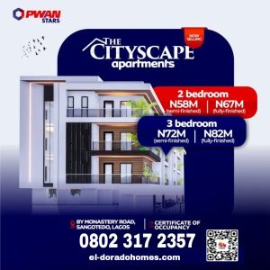 Luxury Apartments for Sale in Lekki, Cityscape Apartments, Sangotedo | 2 & 3 Bedroom Homes with C of O