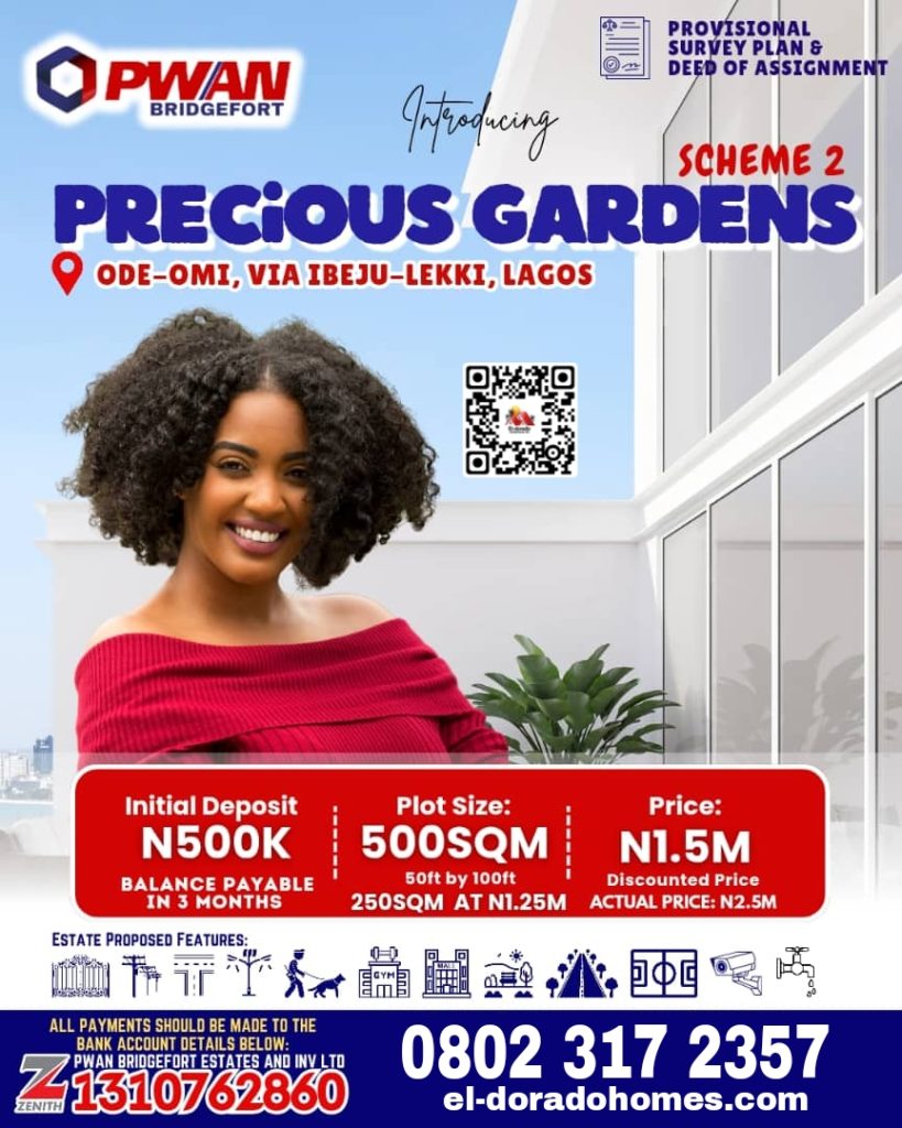 Buy Cheap Land in Ibeju Lekki, Precious Gardens Estate Scheme 2