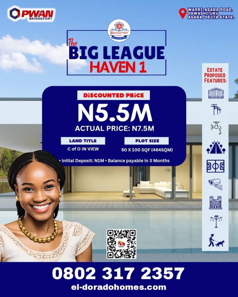 Cheap Land in Asaba Nigeria, Invest in Ogwashi-Uku Big League Haven Estate