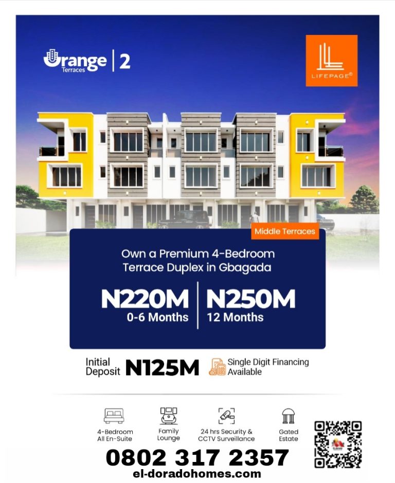Affordable Luxury Duplex in Lagos, 4 Bedroom House For Sale in Gbagada Millennium Estate
