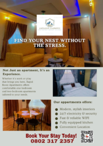 Serviced Apartments for Rent in Umuahia, Luxury Short-Stay & Business Apartments