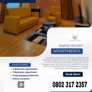 Serviced Apartments for Rent in Umuahia, Luxury Short-Stay & Business Apartments