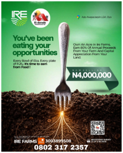 Farm Land for Sale in Oyo State Nigeria, Passive Income with IRE FARMS (2026 Investment)