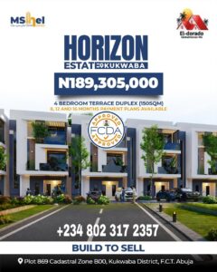 Luxury Apartments & Duplexes for Sale in Abuja, MSHEL Horizon Estate Kukwaba
