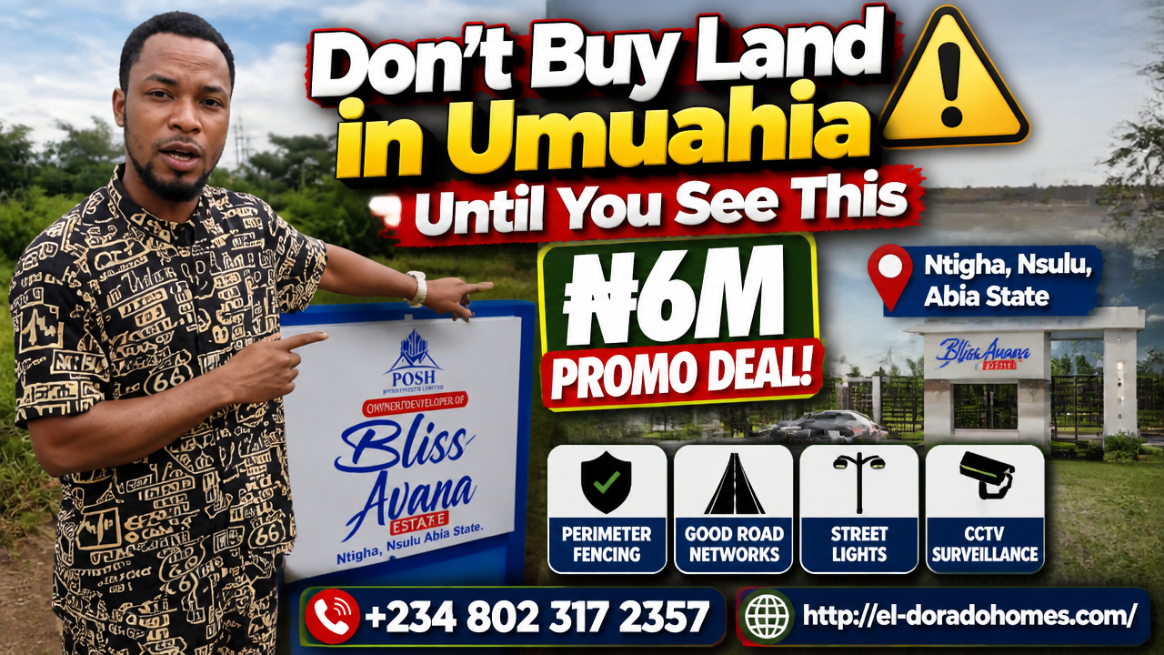 Buy Land in Umuahia: Bliss Avana Estate Nsulu Umunkere (Near Airport)