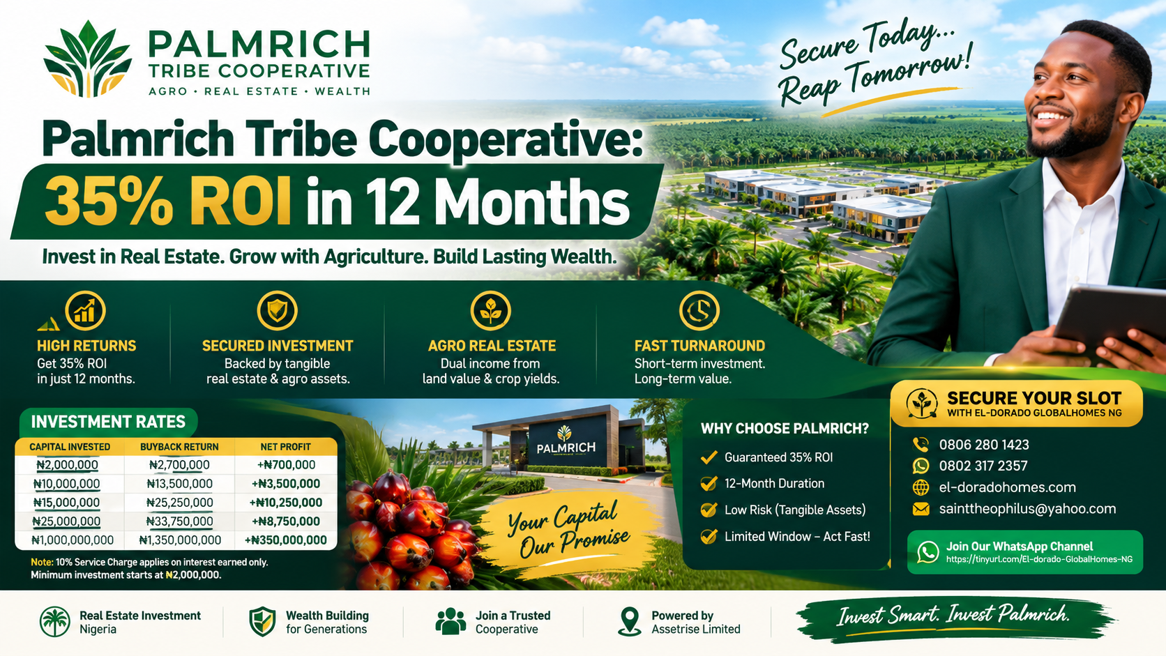 Palmrich Real Estate Buyback 2026 – 35% ROI in 12 Months